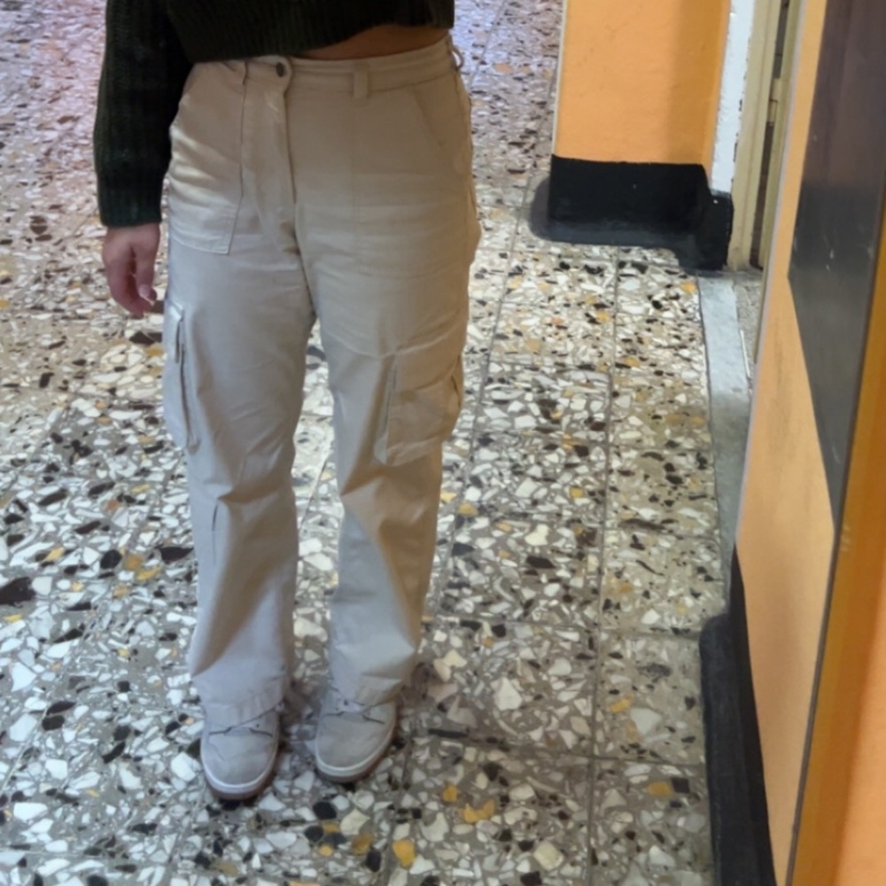 Ultra high rise baggy cargo pants